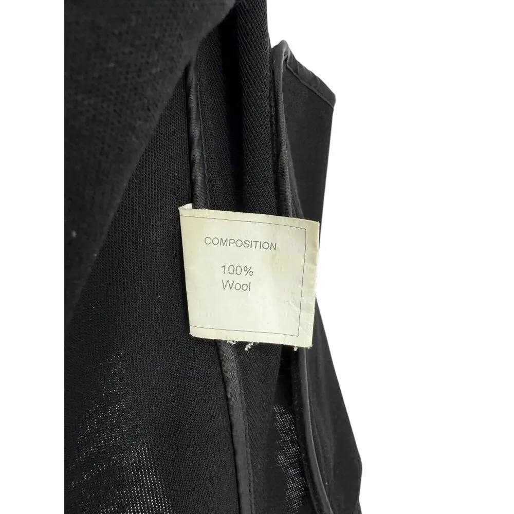 Chanel Black Quilted Wool Moto Zip Jacket – Size 46